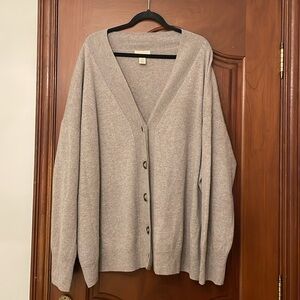 H&M premium collection oversized cashmere cardigan | Size L